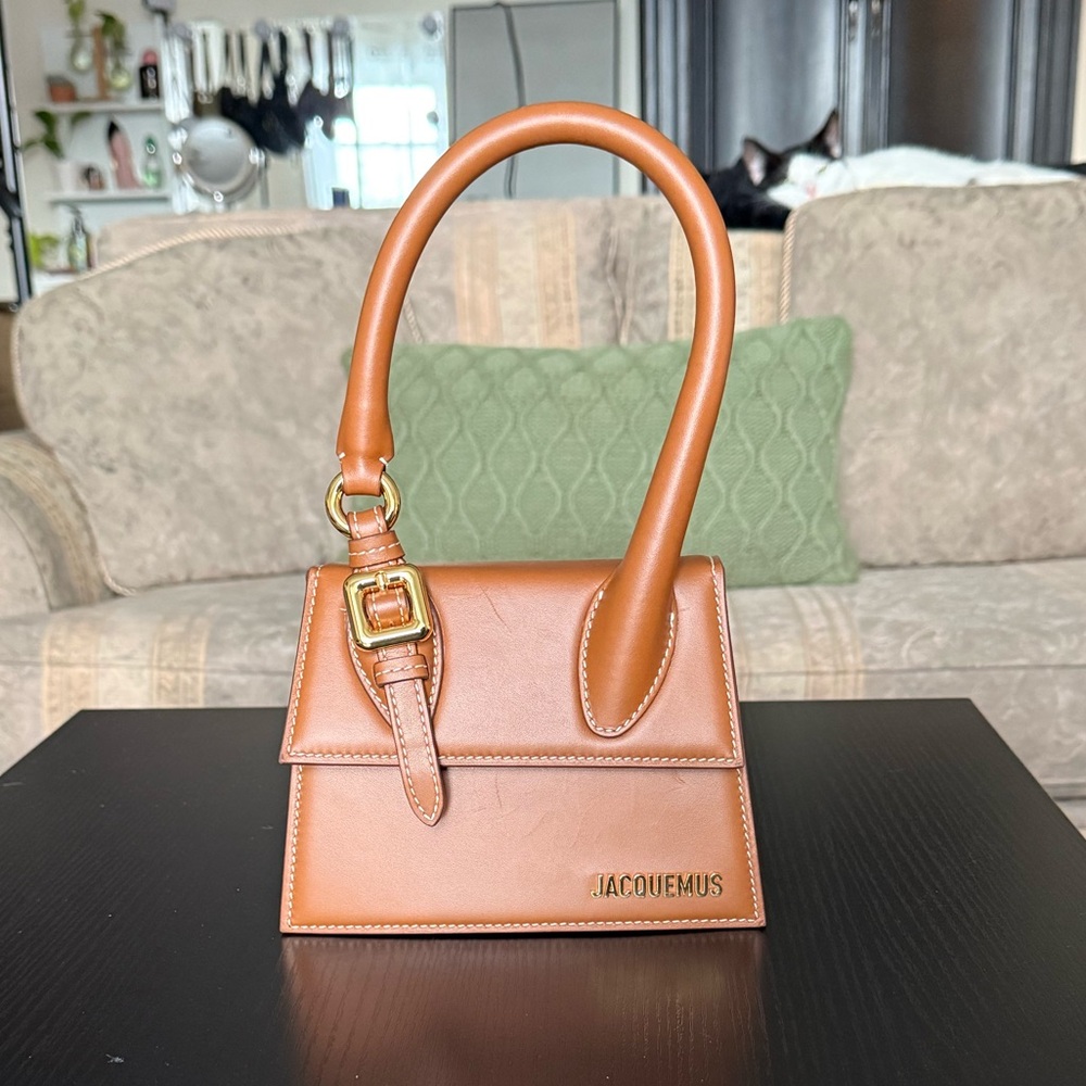 Jacquemus Brown Mini Bag with Structured Silhouette
